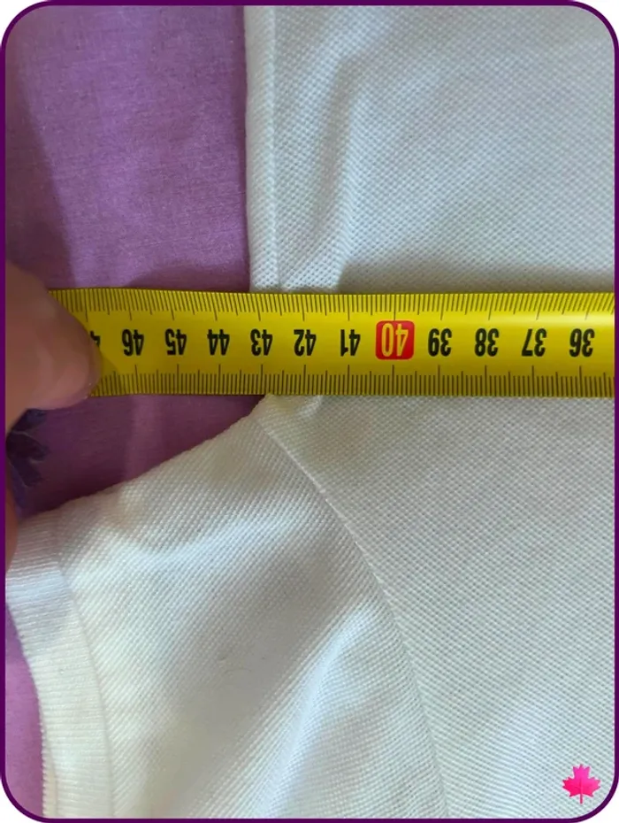 Polo Lacoste blanc classique - Taille S - Made in France - photo numéro 6