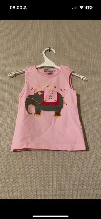 Débardeur rose Orchestra Taille 23 mois