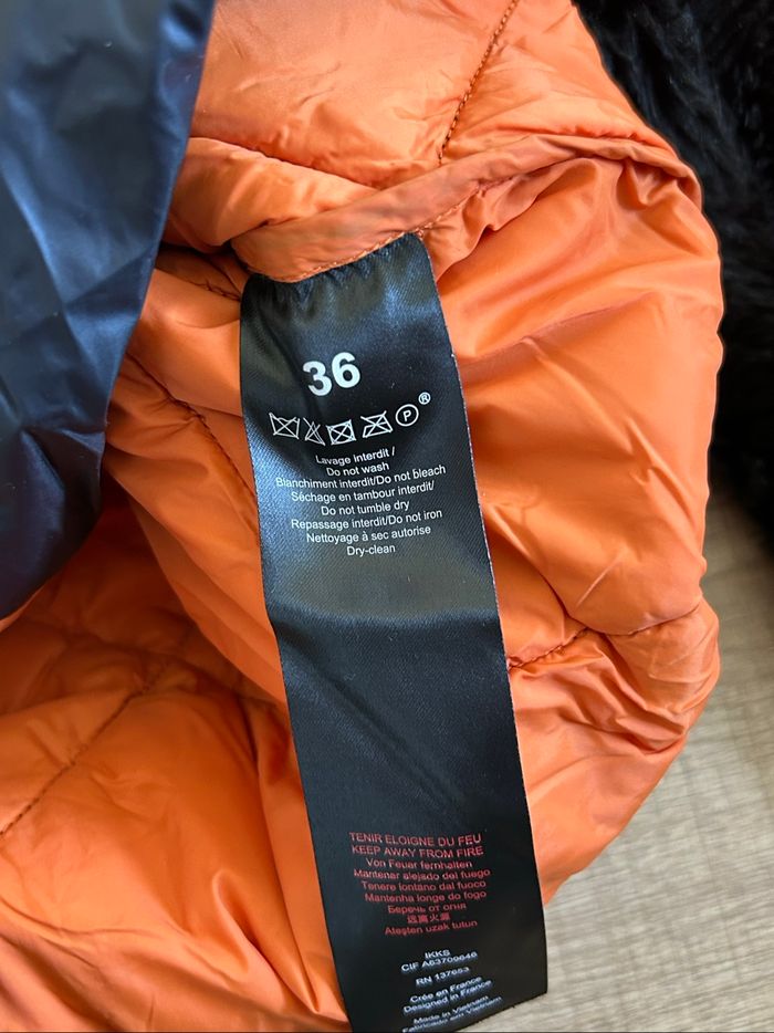 Manteau noir bi matière IKKS taille 36 TBE - photo numéro 10