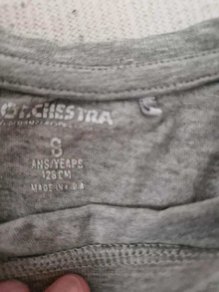 Debardeur ete orchestra gris 8 ans - photo numéro 3