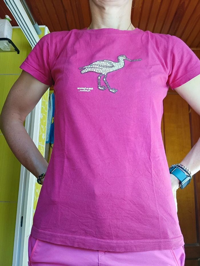 T-shirt femme rose Baie De Somme - photo numéro 3