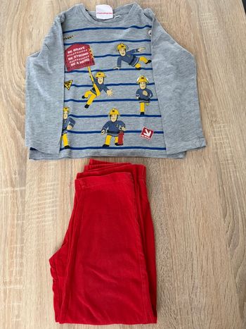 Pyjama 2 pièces Sam le pompier 3 ans 