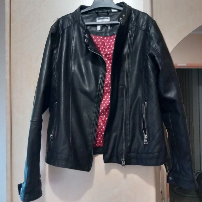 Veste légère en simili cuir fille