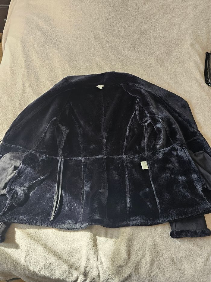 Manteau fausse fourrure aspect suédine Maison 123 Taille 36 - photo numéro 9