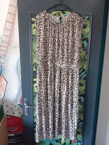 Robe longue leopard