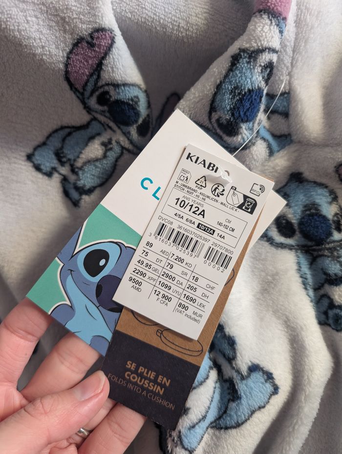 Sweat Plaid 10-12 ans Stitch NEUF étiquette - photo numéro 5