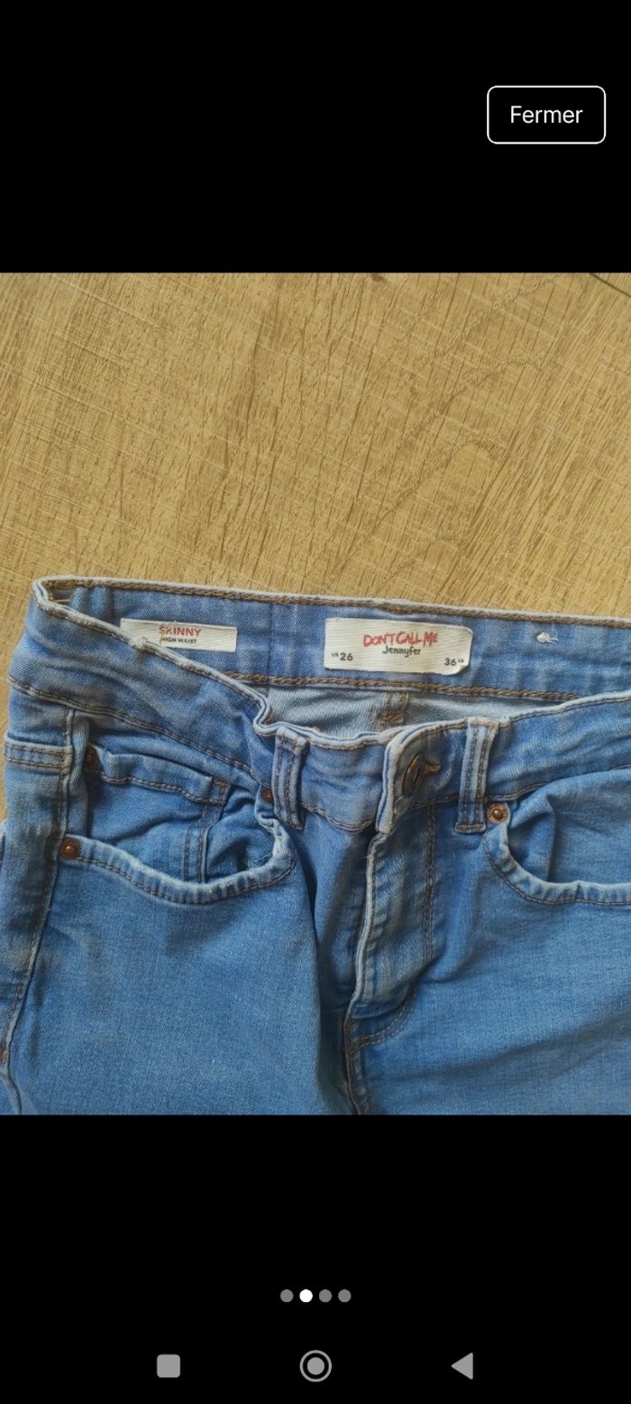 Jean bleu femme skinny Jennifer us 26 - photo numéro 3