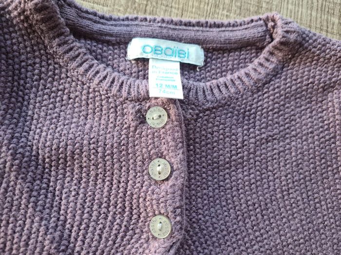 Lot 3 gilets 12 mois en très bon état - photo numéro 6