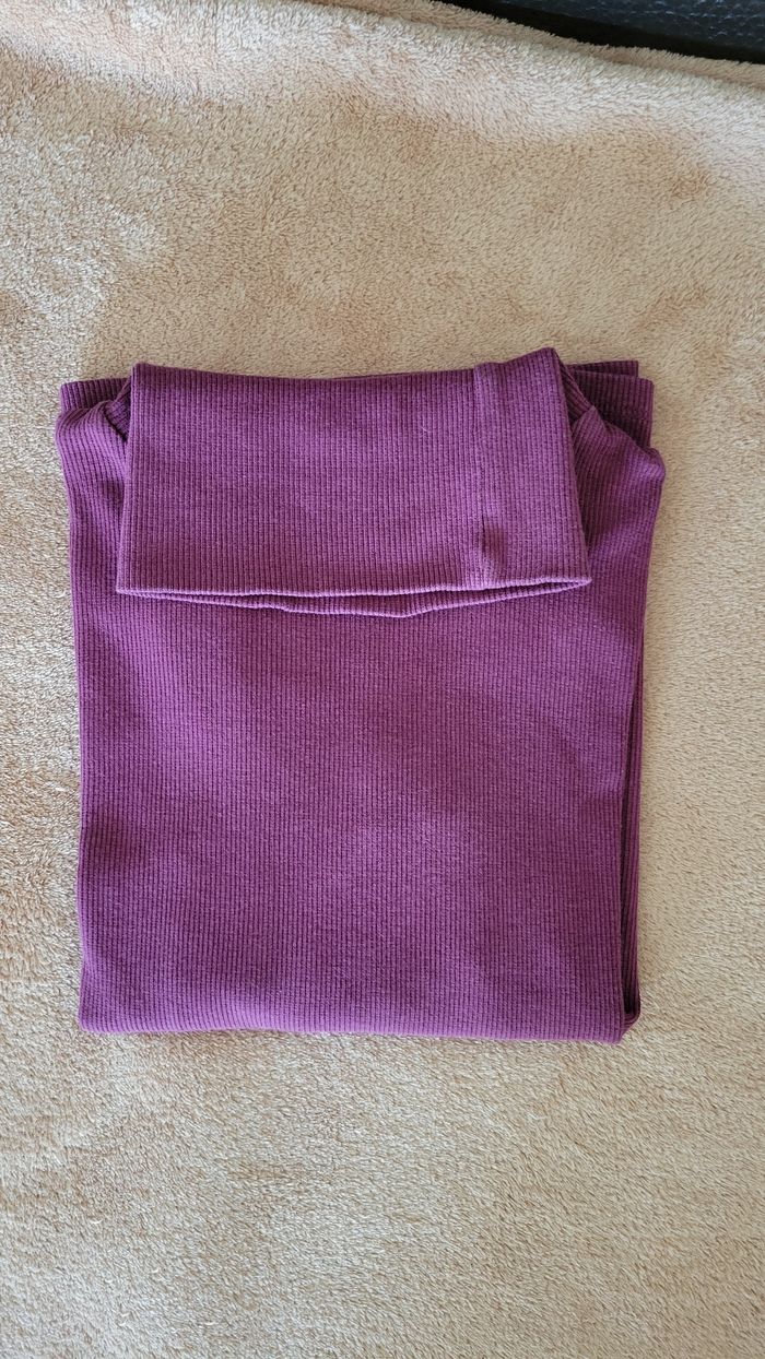 Teeshirt manches longues, col roulé, maille côtelée, 8 ans - photo numéro 7