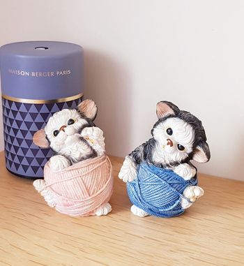 🐱 Tirelires chatons avec pelote de laine - 15 cm 🐱