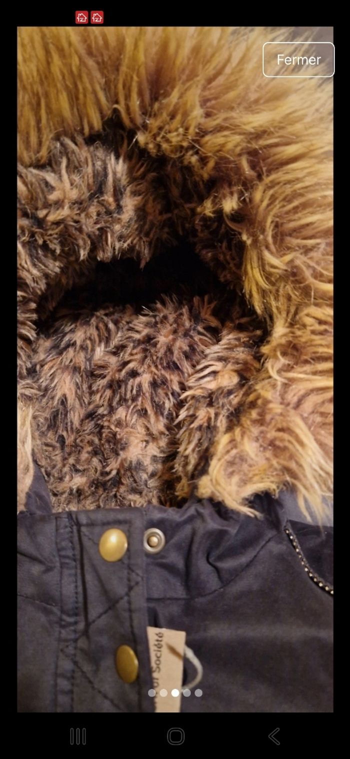 Manteau hiver fourré 4 ans - photo numéro 3