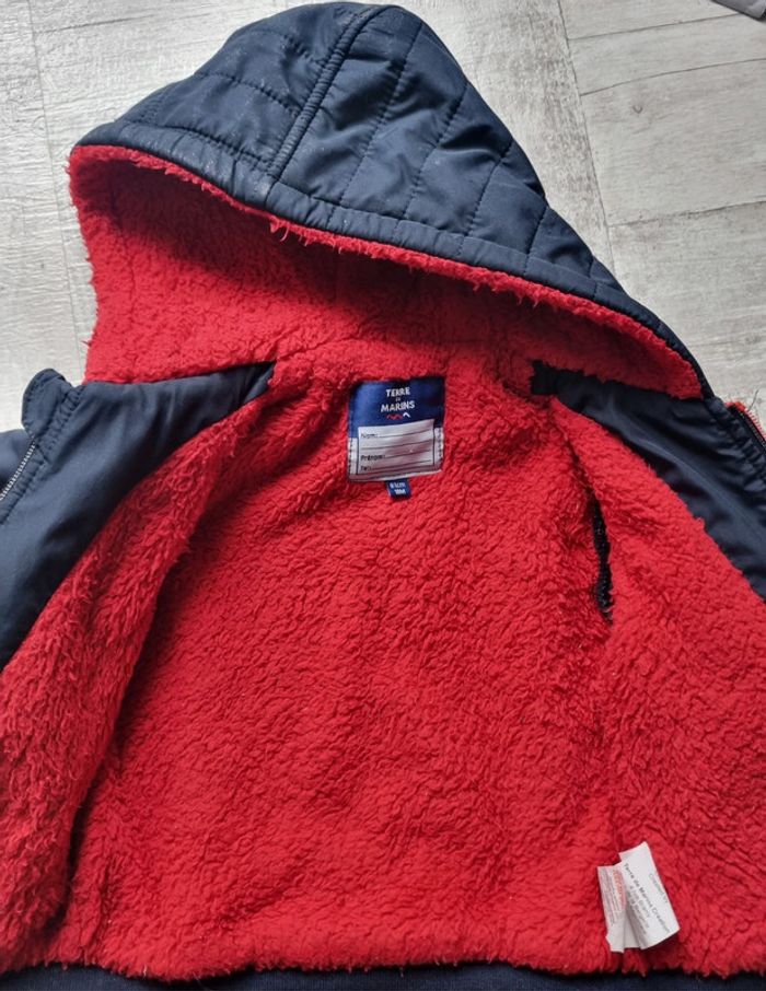 Manteau doublé terre de marin 18 mois - photo numéro 3