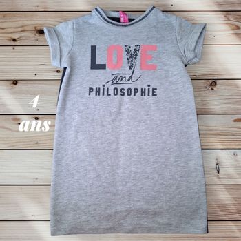 Robe “Love & Philosophie” – Punkidz – 4 ans