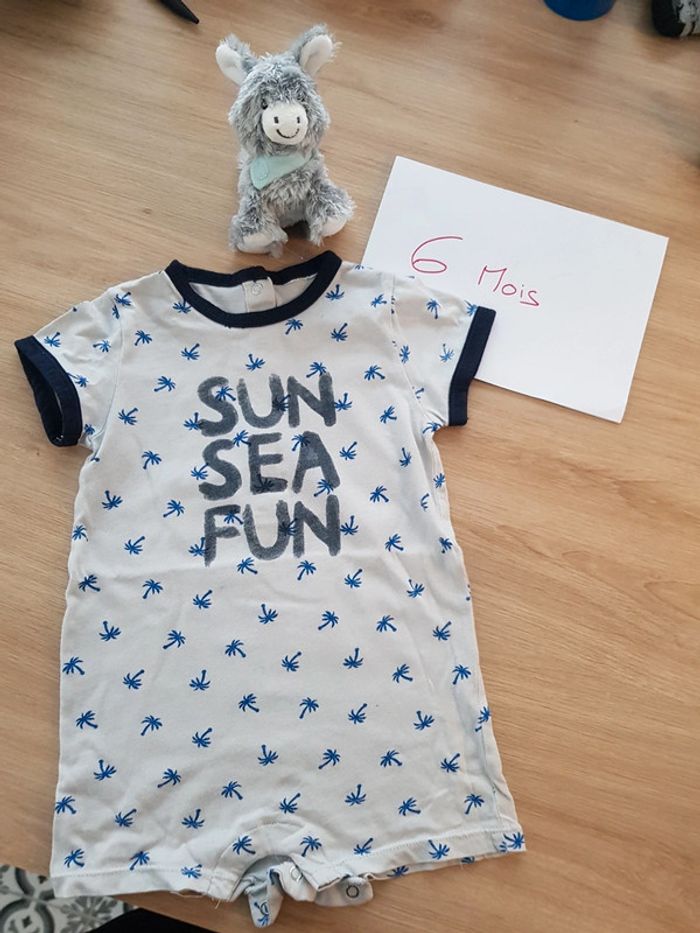Barboteuse été bébé garçon