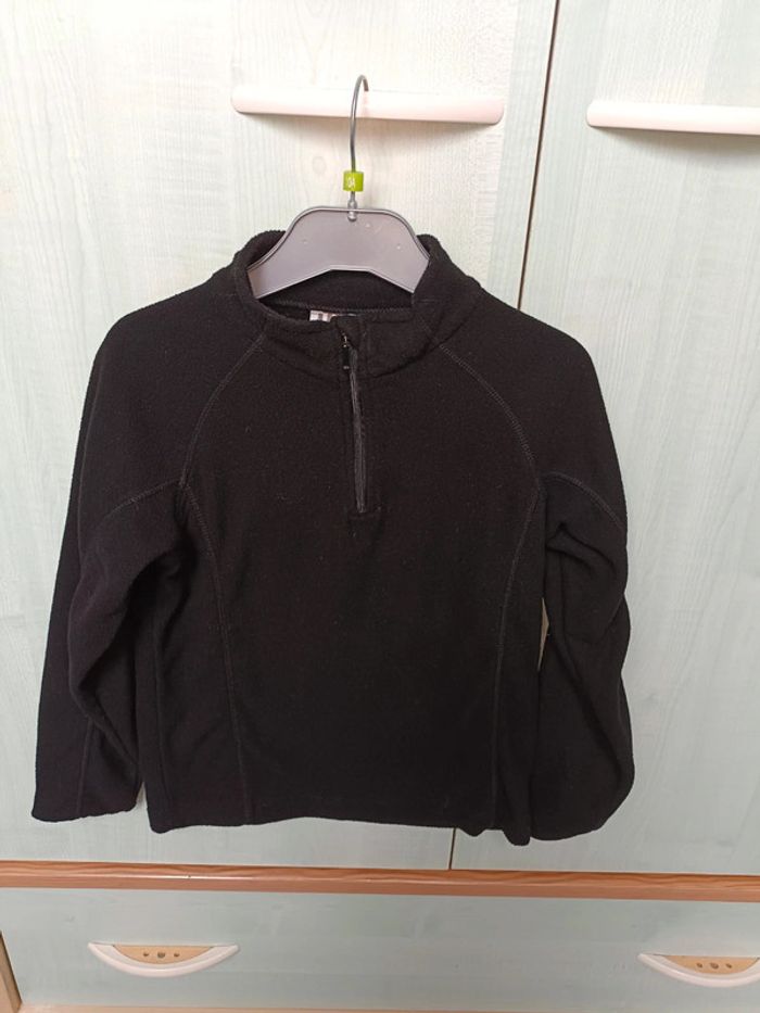 Sweat polaire à fermeture noir