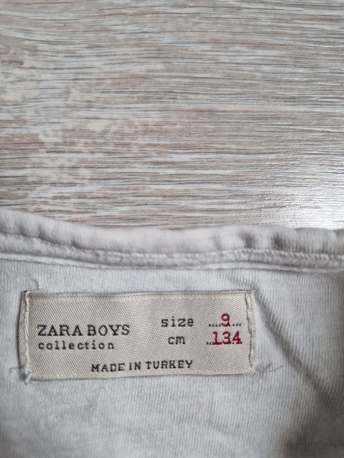 Tee-shirt manches longues Zara Boys 9 ans voiture - photo numéro 3