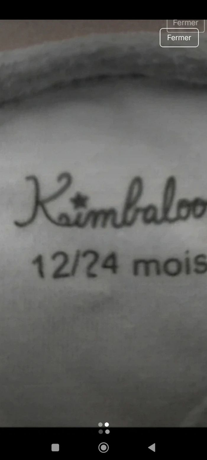 Gigoteuse chaude kimbaloo gris/blanc 12 à 24 mois thème lapins - photo numéro 2