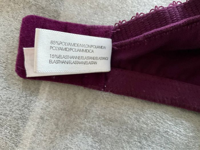 Soutien-gorge bordeaux Valege - photo numéro 5