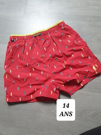 Short de bain 14ans garçon