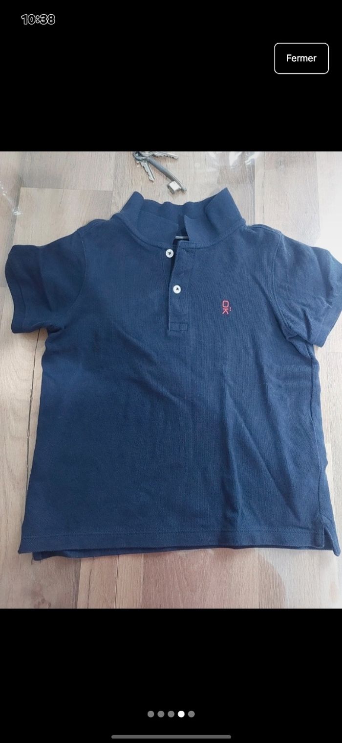 Lot 2 polos okaidi garçon  6ans - photo numéro 2