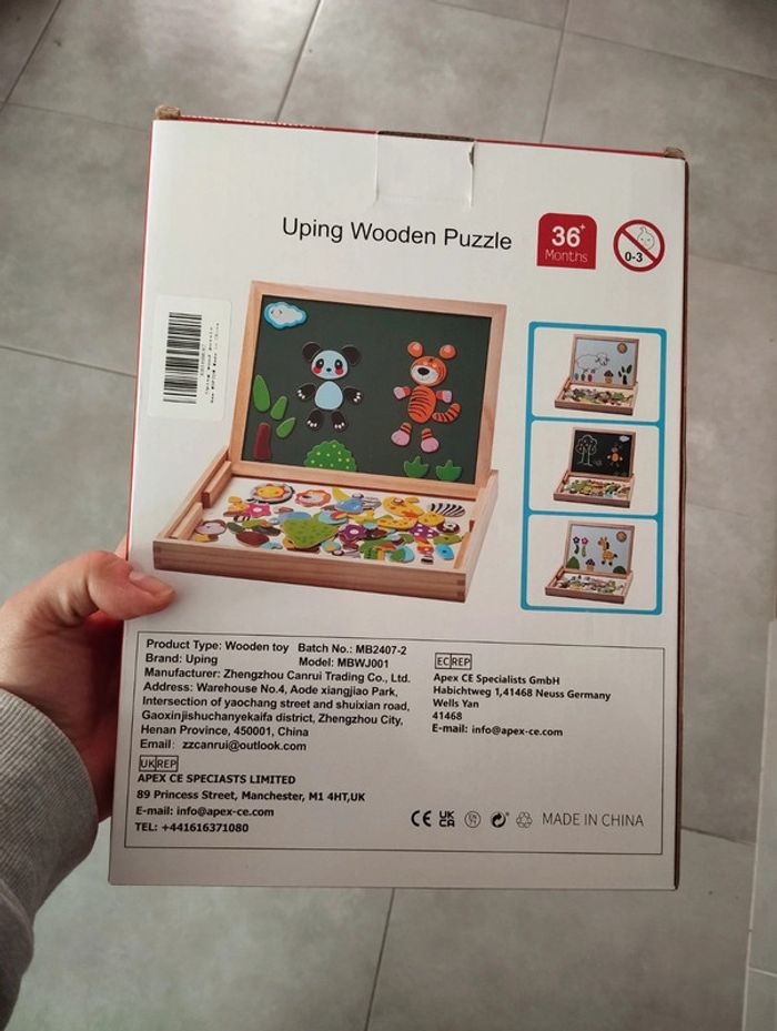 * Puzzle en bois magnétique 3+
