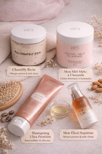 Routine chute de cheveux kea 