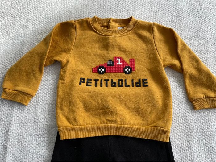 Ensemble pull pantalon chaussettes bébé garçon Ma boutique plus 23 mois - photo numéro 3