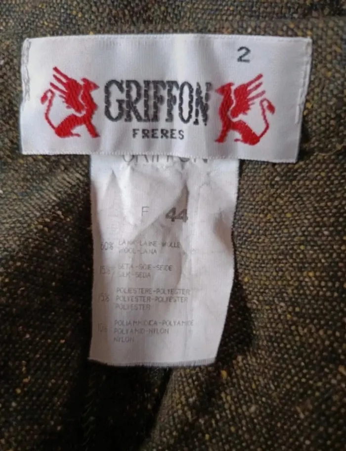 Pantalon Griffon frères vintage 
60% laine, t.44 - photo numéro 4