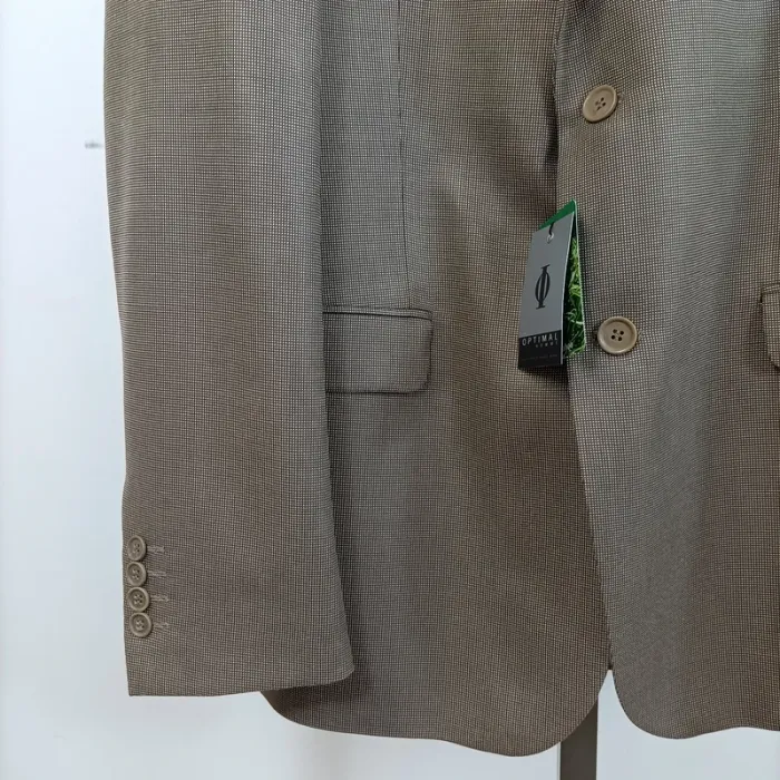 Veste de costume beige Optimal en bambou - Taille 52 A491 - photo numéro 4