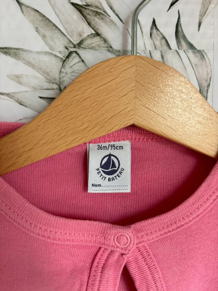 Gilet coton petit bateau rose - photo numéro 2