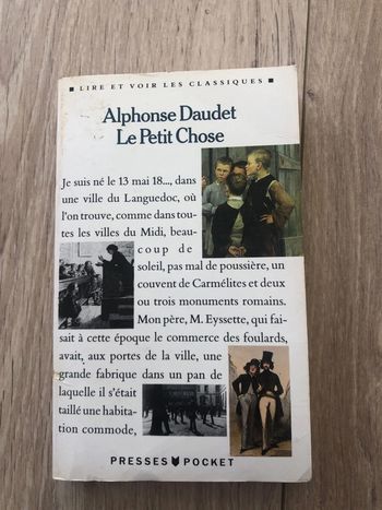 Libre Alphonse Daudet « Le petit chose »