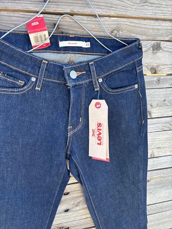 Jean skinny levis taille 23 bleu brut