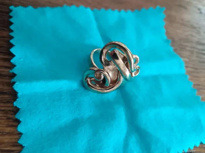 Bague chunk vintage doré - photo numéro 2