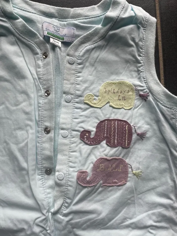 Ensemble t shirt combinaison été sans manches - photo numéro 3
