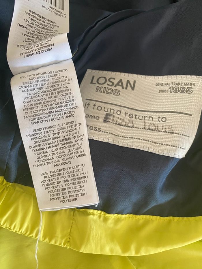 Parka vert anis Losan 6 ans - photo numéro 4