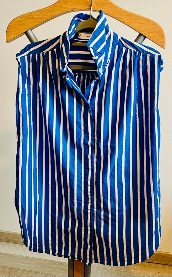 Chemise sans manches MNG Mango - Taille XS/34 - Très bon état - photo numéro 3