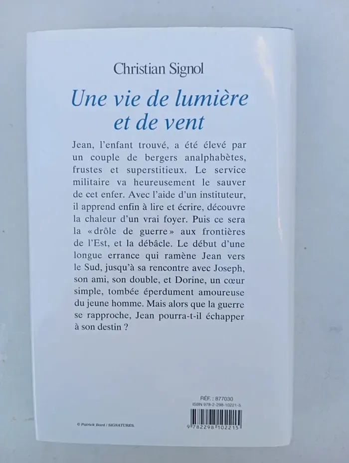 Livre Une vie de lumière et de vent - photo numéro 2