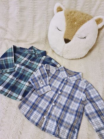 Lot de 2 chemises garçon 12 mois