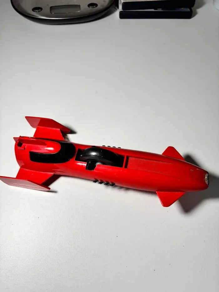 Jeux jouet ancien vintage Meccano Triang Gyro Jet Laker Special 401 Voiture Fusee Rouge Annees 70 - photo numéro 2