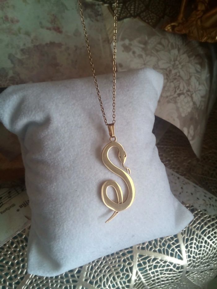 Collier serpent en acier inoxydable