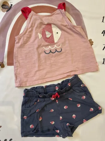 Ensemble bébé fille été Okaïdi