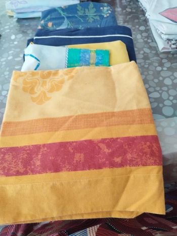 4 taies d'oreiller multicolore