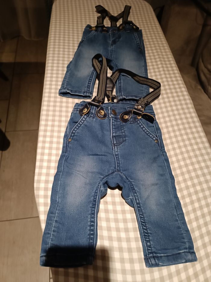 Lot 2 jeans bébé garçon 3 mois, idéal jumeaux