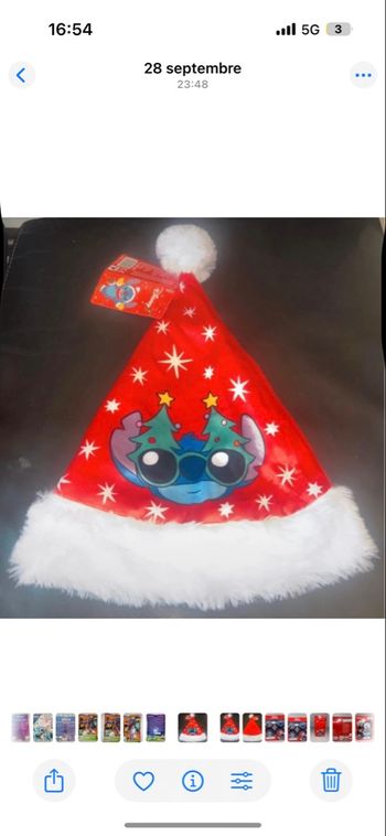 Bonnet de Noel Stitch
