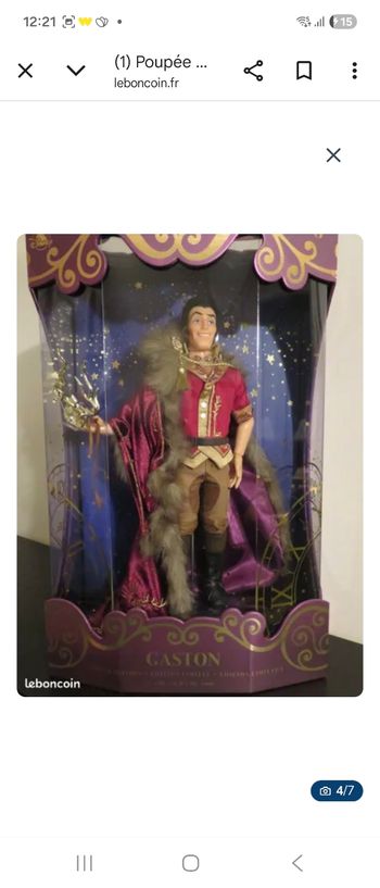 Poupée de collection de la collection Disney Designer Collection Midnight Masquerade Gaston