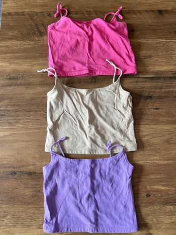 Lot de 3 top court