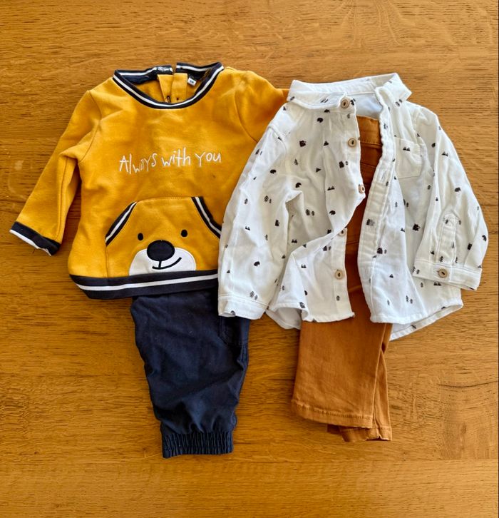2 ensembles garçon 6 mois