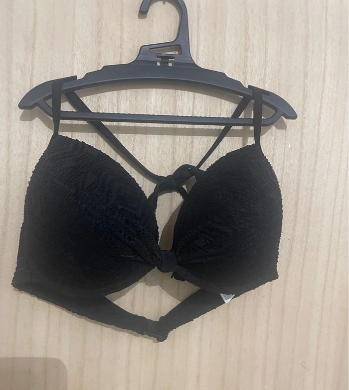 Haut de maillot de bain noir super push-up - 90C - photo numéro 12