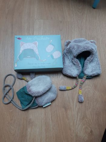 Bonnet et gants Moulin Roty