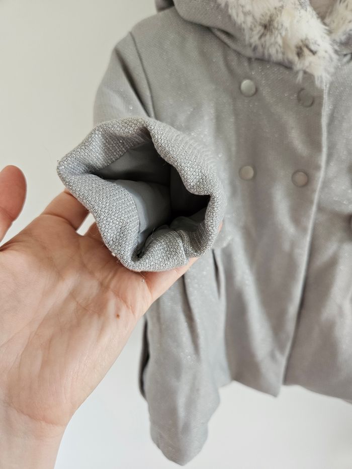 Manteau fourré 18 mois obaibi neuf - photo numéro 5